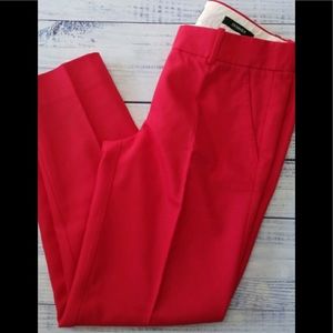 NWT J. CREW RED SKIMMER PANT SZ 14